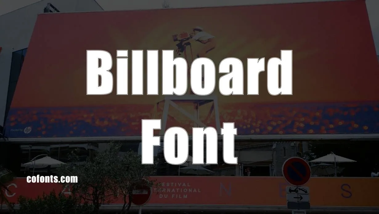Preview of Billboard Font Free Download