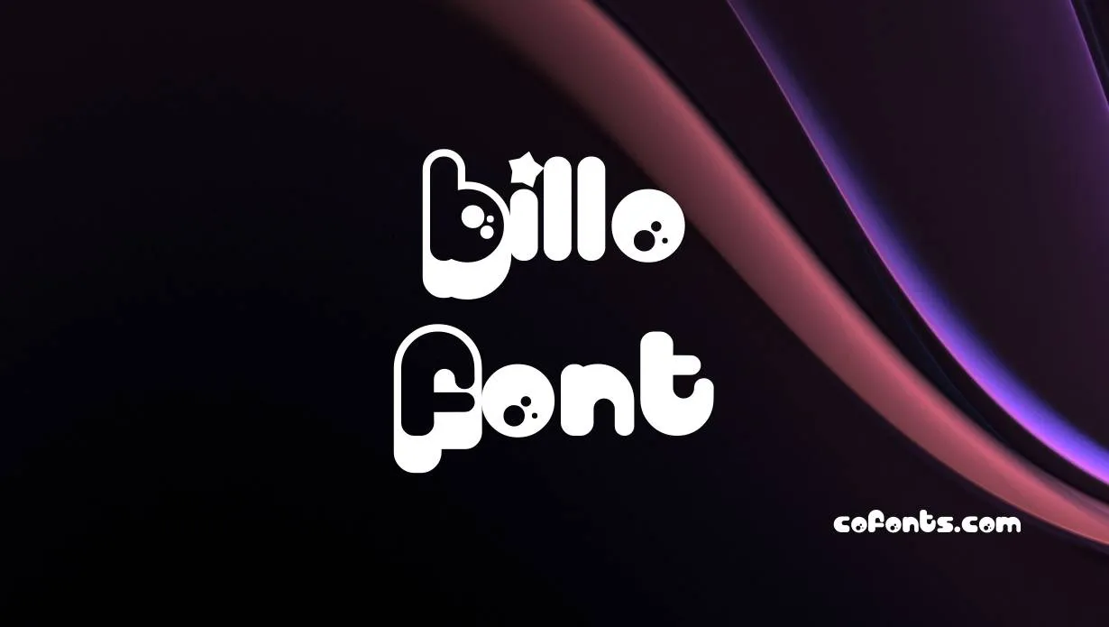 Preview of Billo Font Free Download