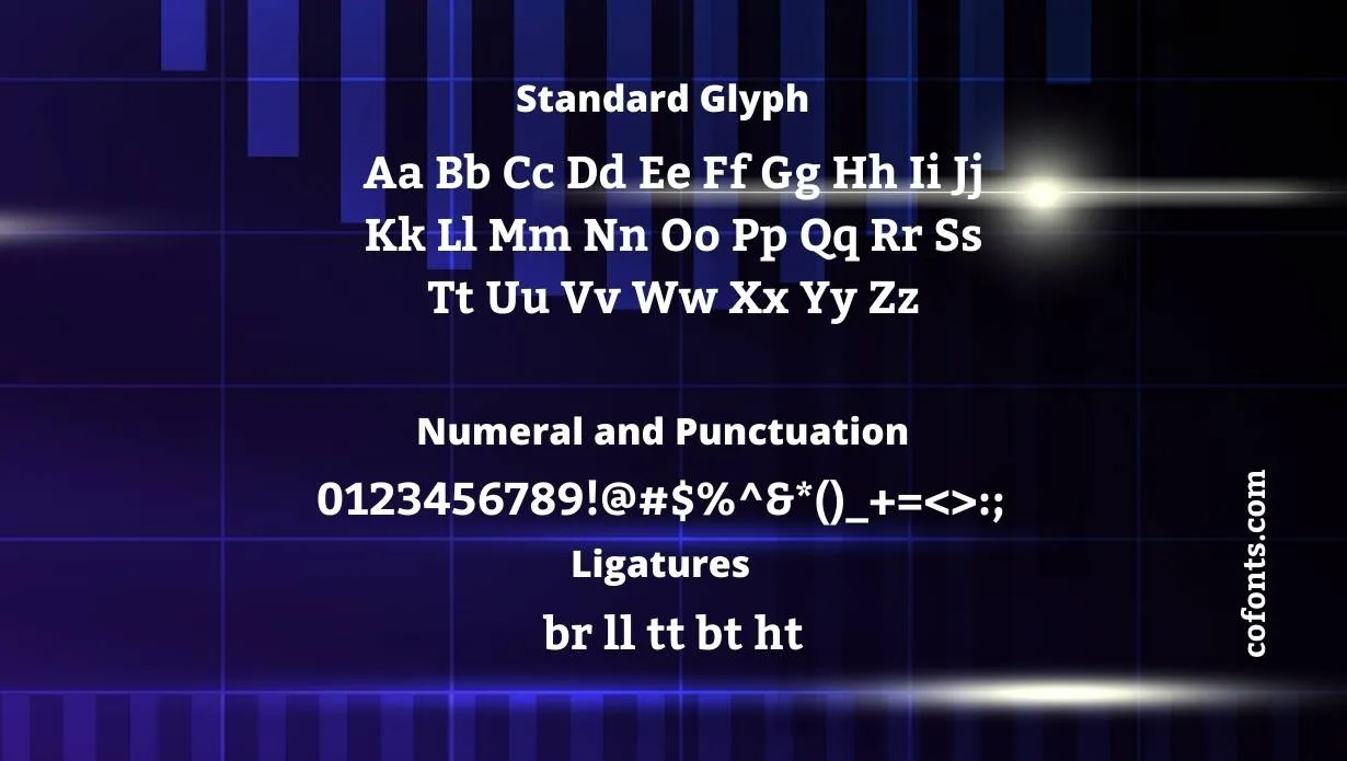 Bitter Font Free Download style variations