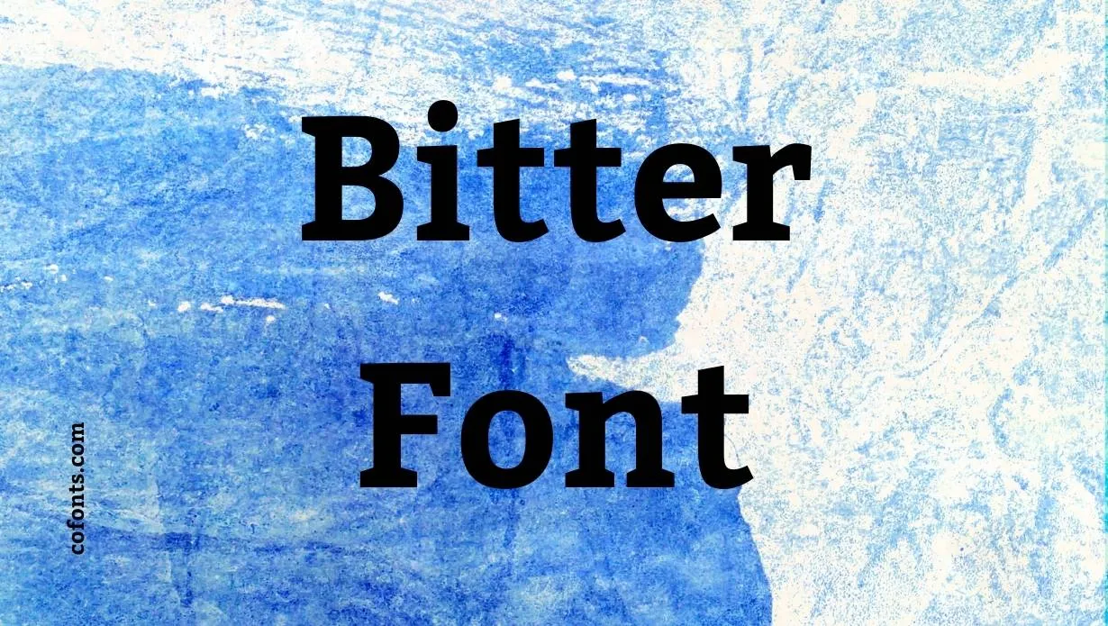 Preview of Bitter Font Free Download