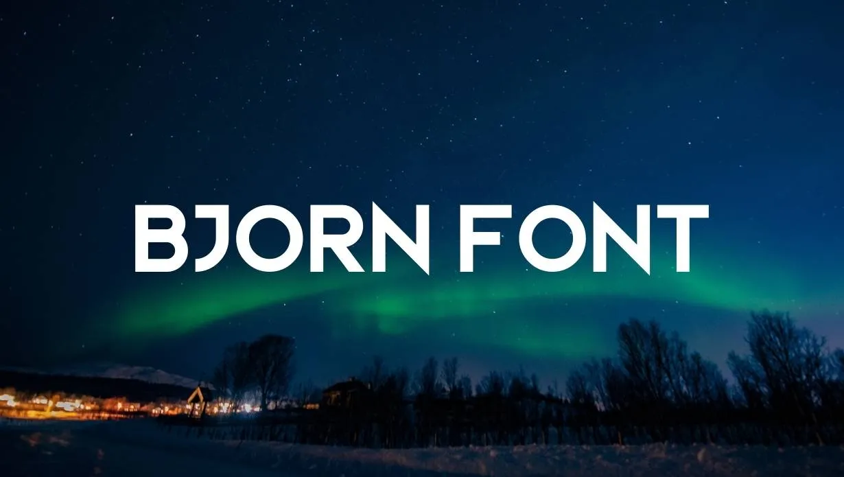 Preview of Bjorn Font Free Download