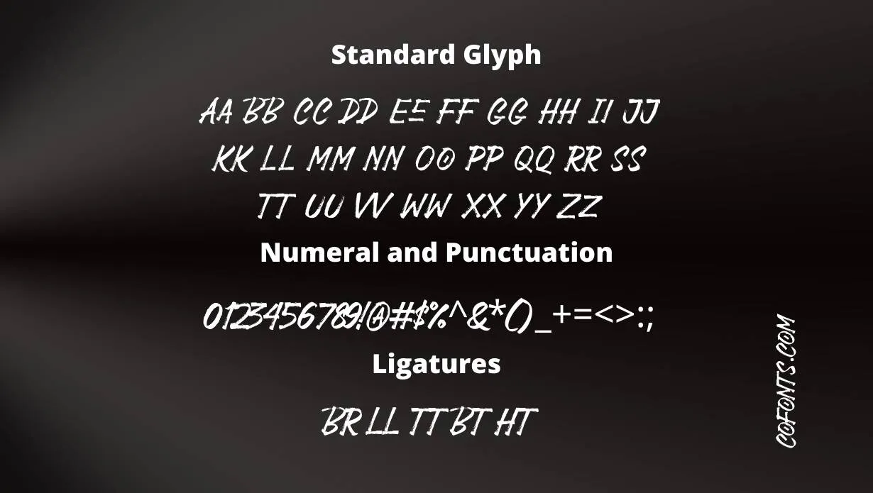 Black Jackal Font Free Download style variations