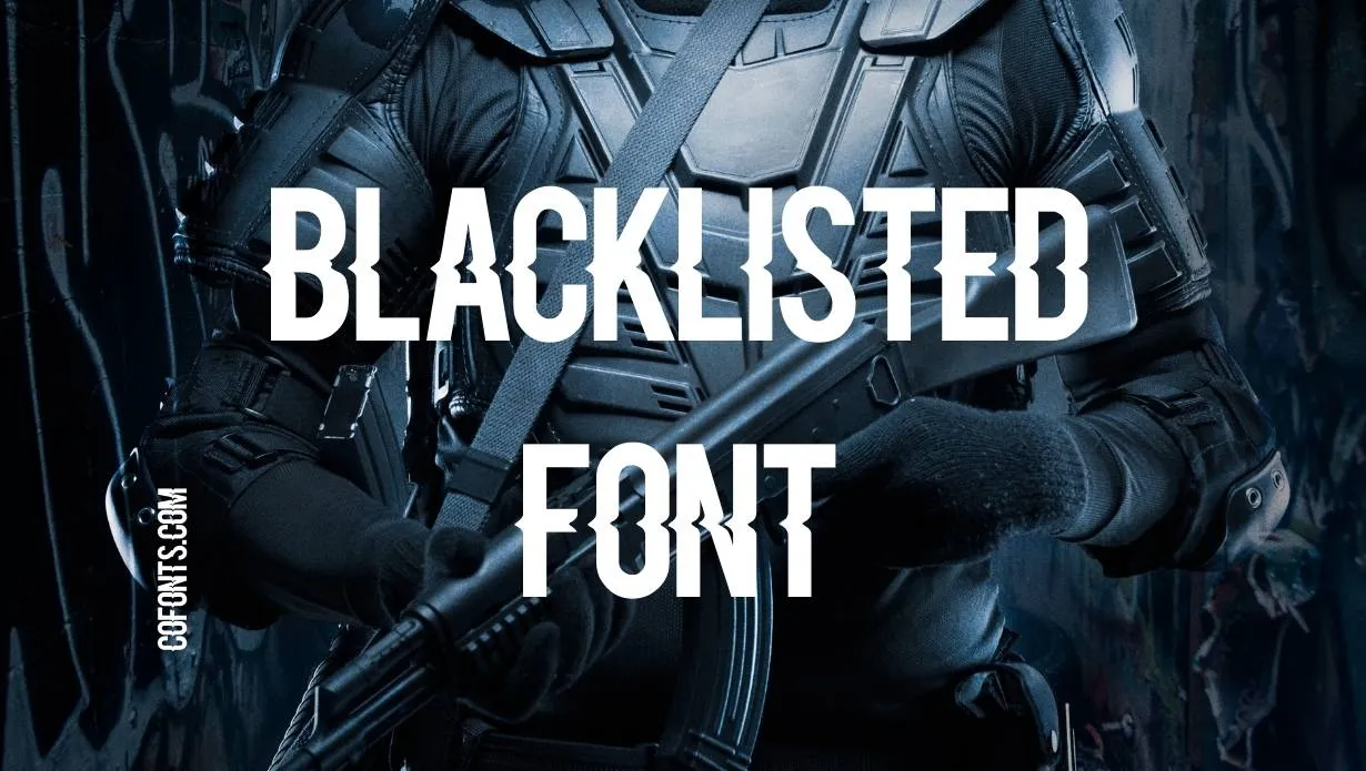 Preview of Blacklisted Font Free Download