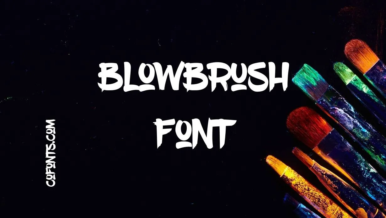 Preview of BlowBrush Font Free Download