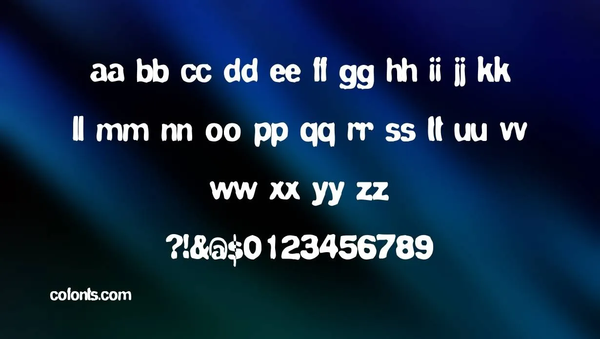 Blue Velvet Font Free Download style variations