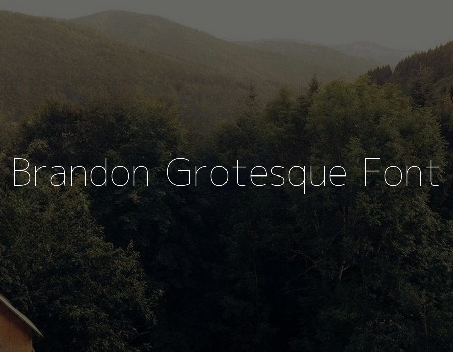 Preview of Brandon Grotesque Font Family