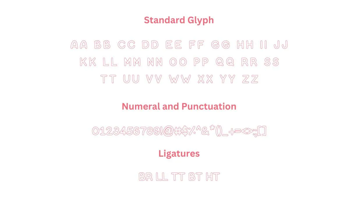 Bubble Letters Font Free Download style variations