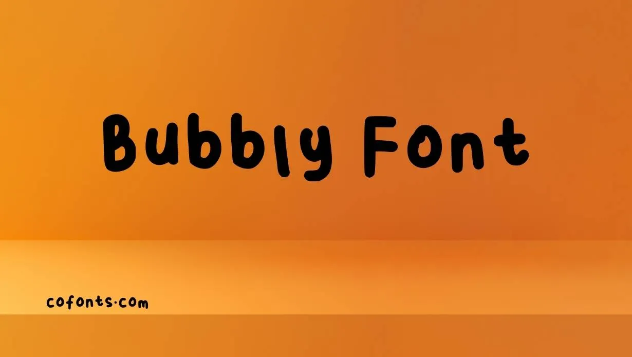 Preview of Bubbly Font Free Download