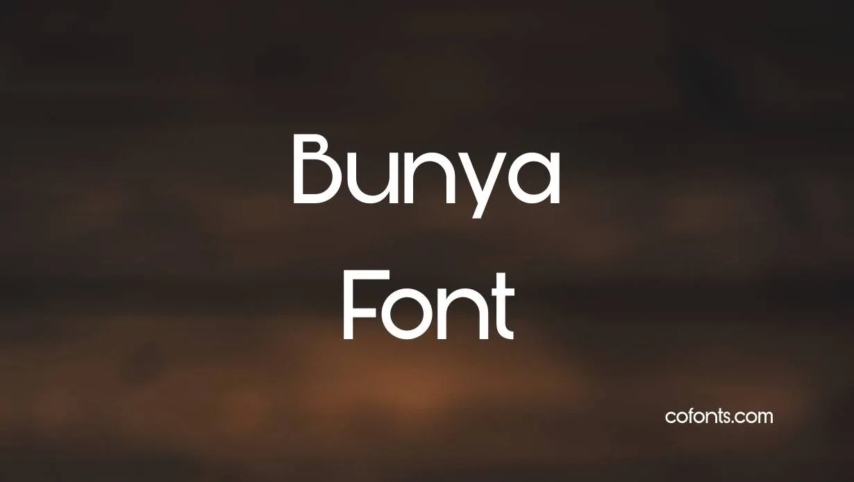 Preview of Bunya Font Free Download
