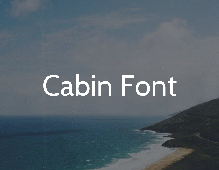 Preview of Cabin Font Free Download