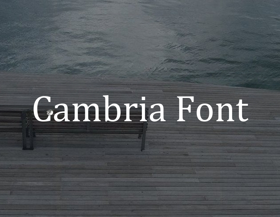 Preview of Cambria Font Free Download