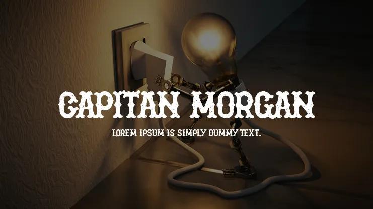 Preview of Captain Morgan Font Free download