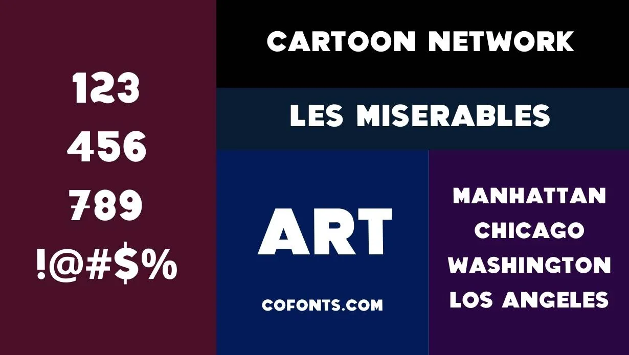 Cartoon Network Font Free Download style variations