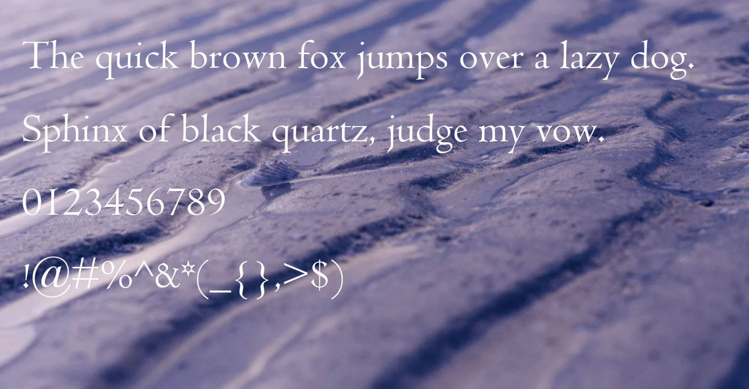 Centaur Font style variations