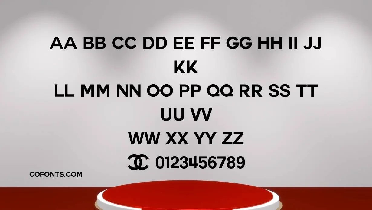 Chanel Font Free Download style variations
