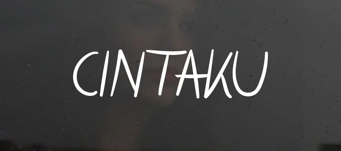 Preview of Cintaku Font Free Download