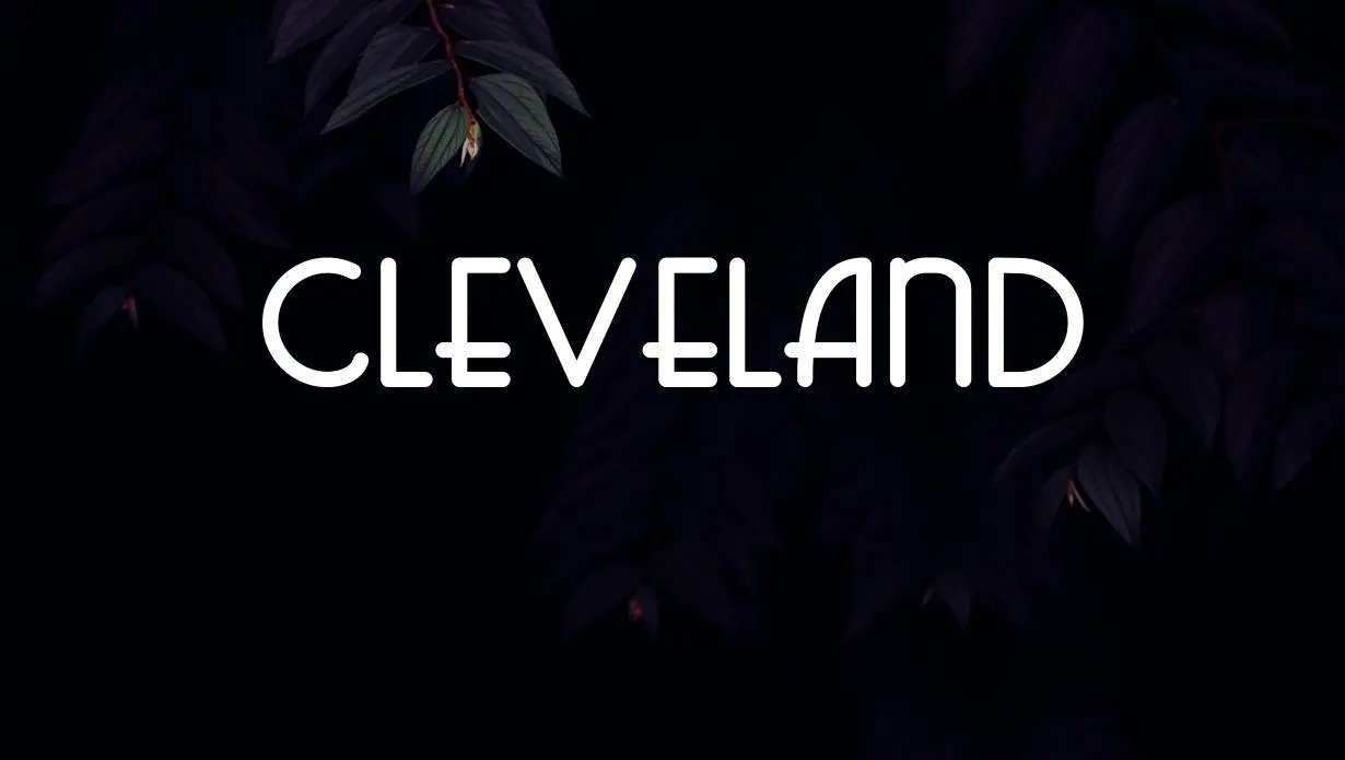 Preview of Cleveland Font