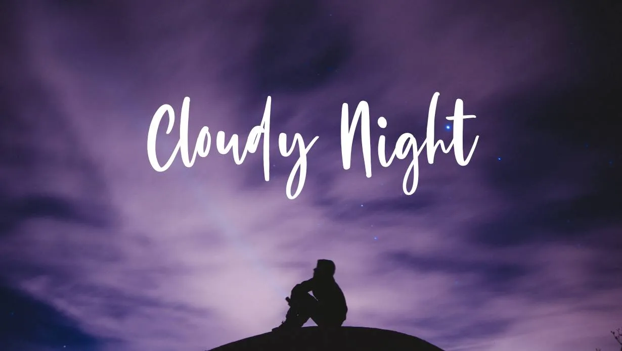 Preview of Cloudy Night Font Free Download