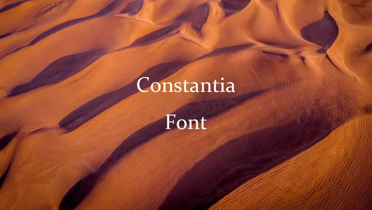 Preview of Constantia Font