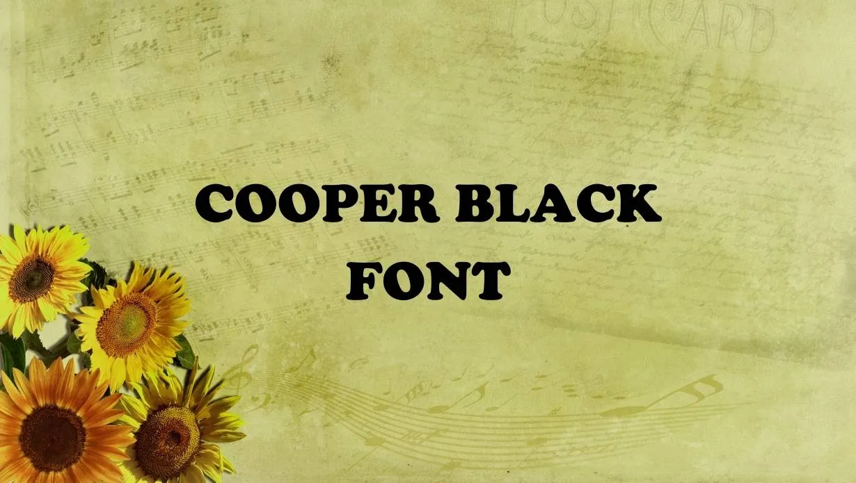 Preview of Cooper Black Font Free Download