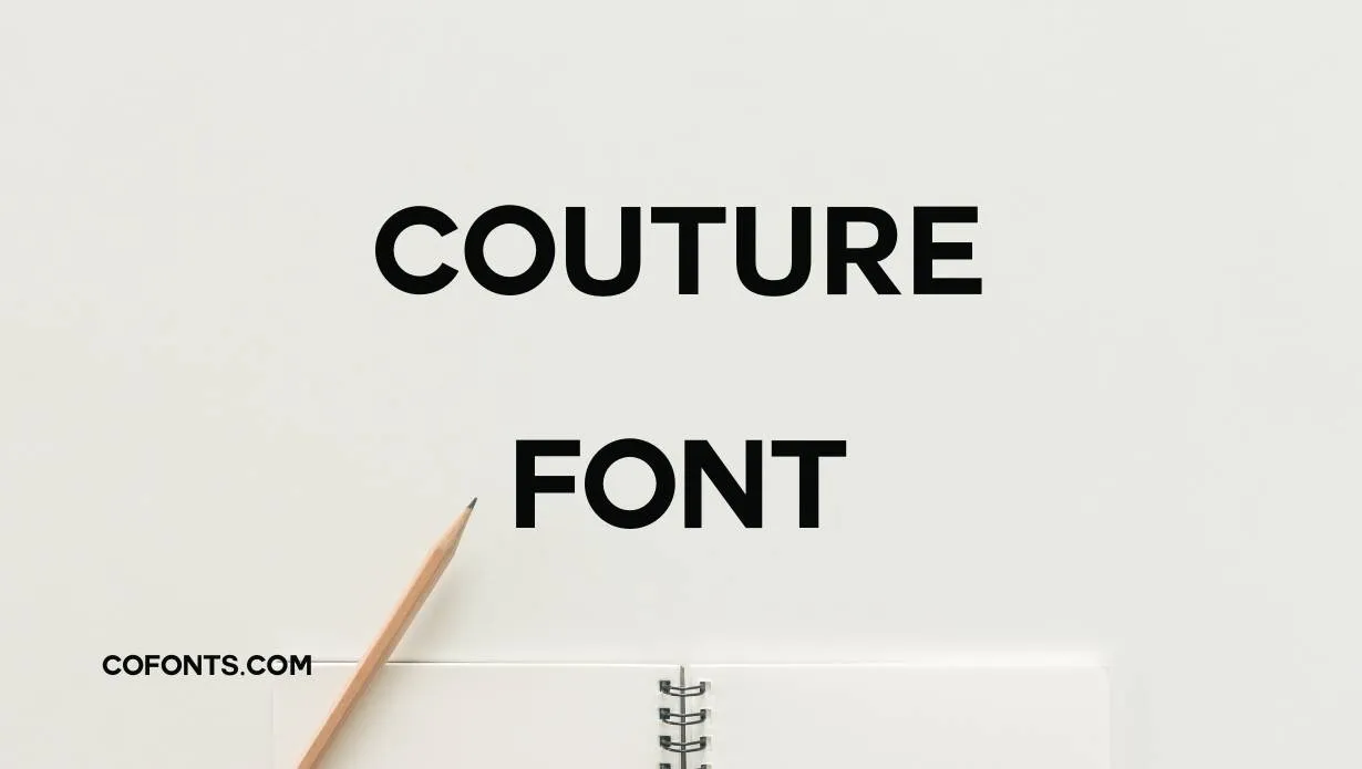Preview of Couture Font Free Download