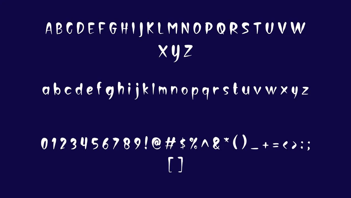 Creepy Face Font Free Download style variations