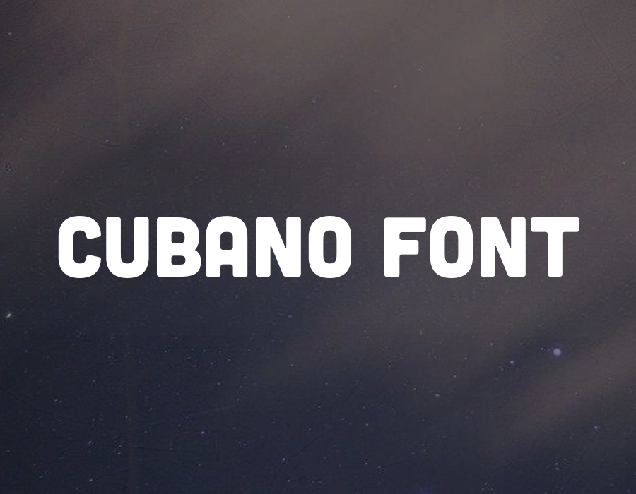 Preview of Cubano Font Free Download