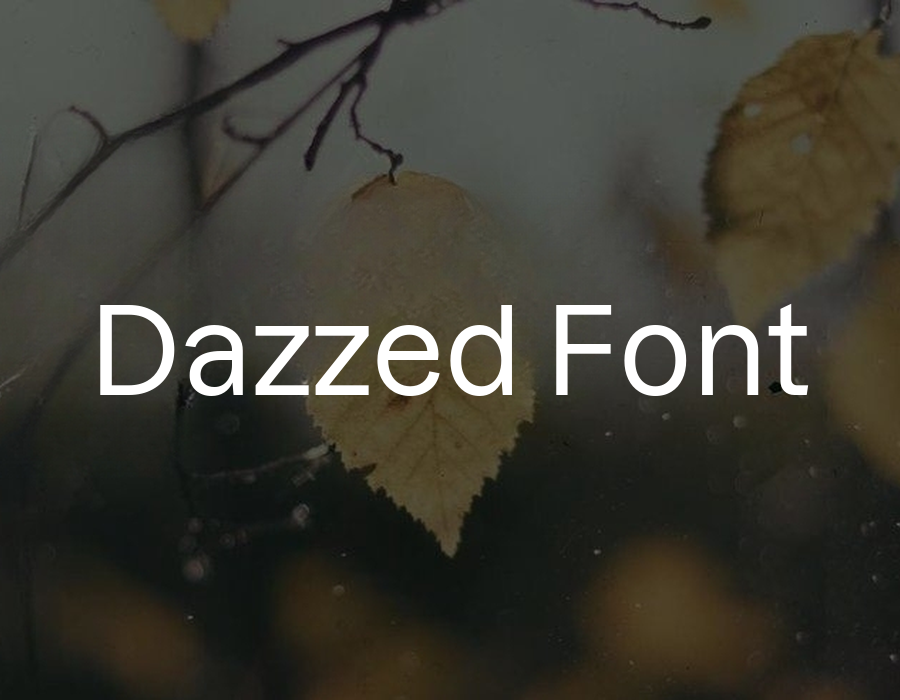 Preview of Dazzed Font Free Download