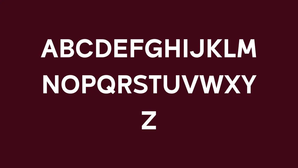 Delecta Font style variations and proportions