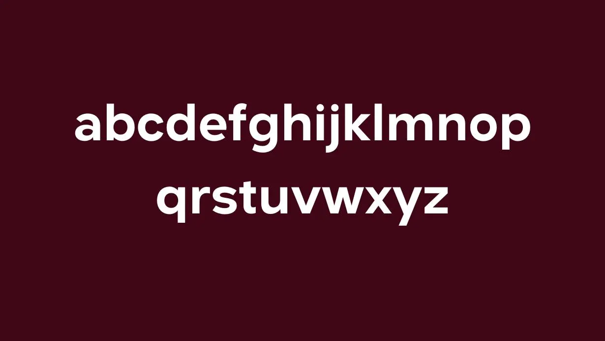 Delecta Font style variations and proportions