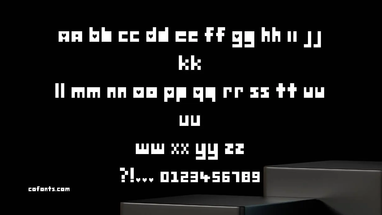 Deltarune Font Free Download style variations