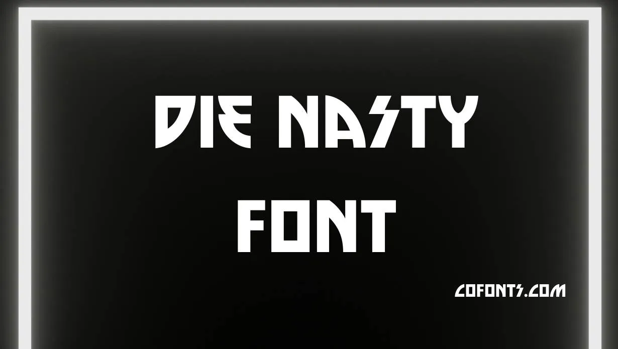 Preview of Die Nasty Font Free Download