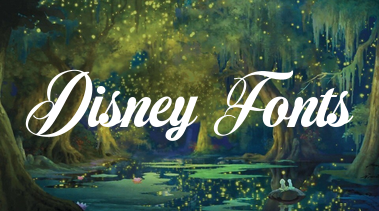 Disney Fonts