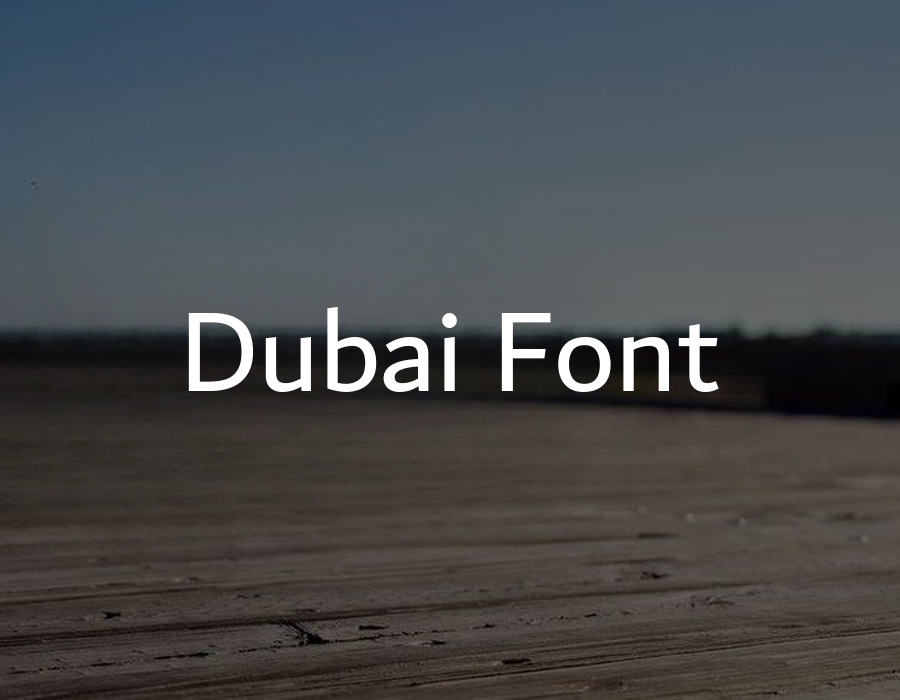 Preview of Dubai Font Free Download