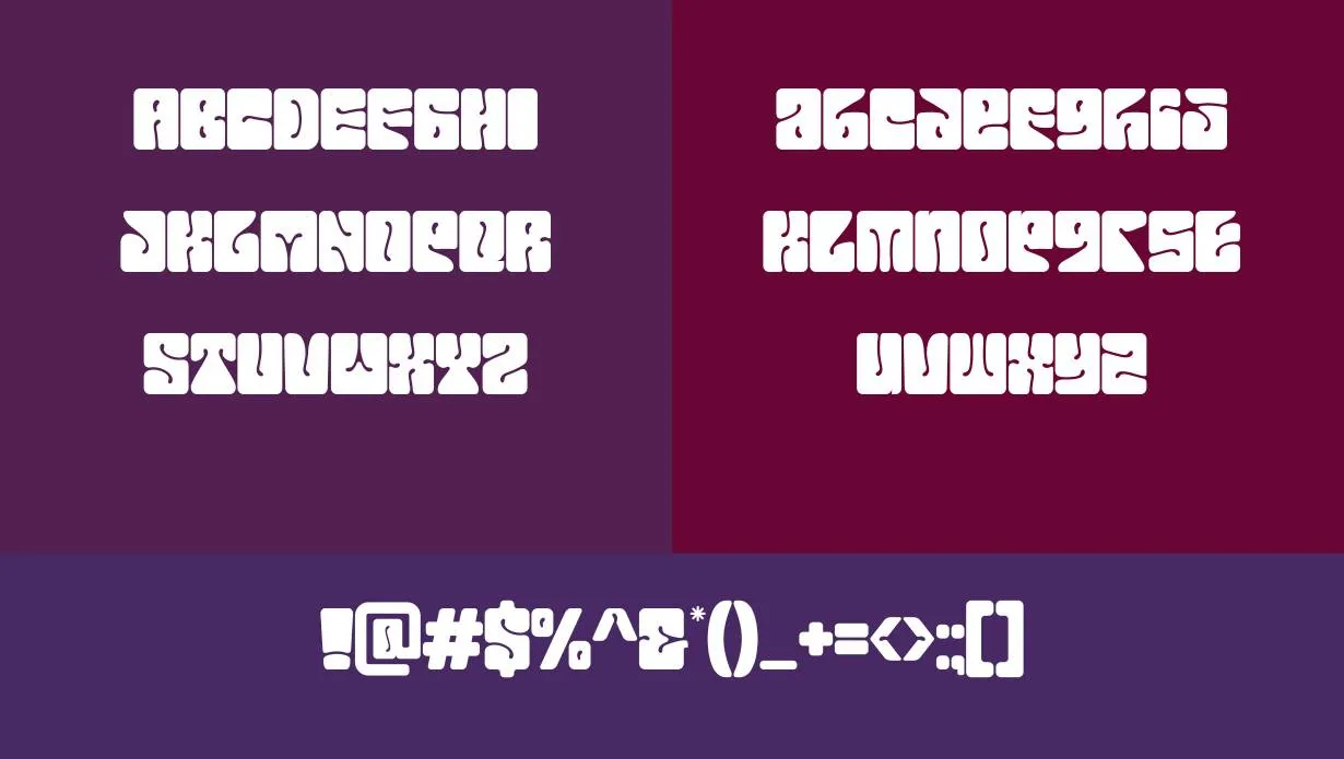 Euphoria Party Font Free Download style variations