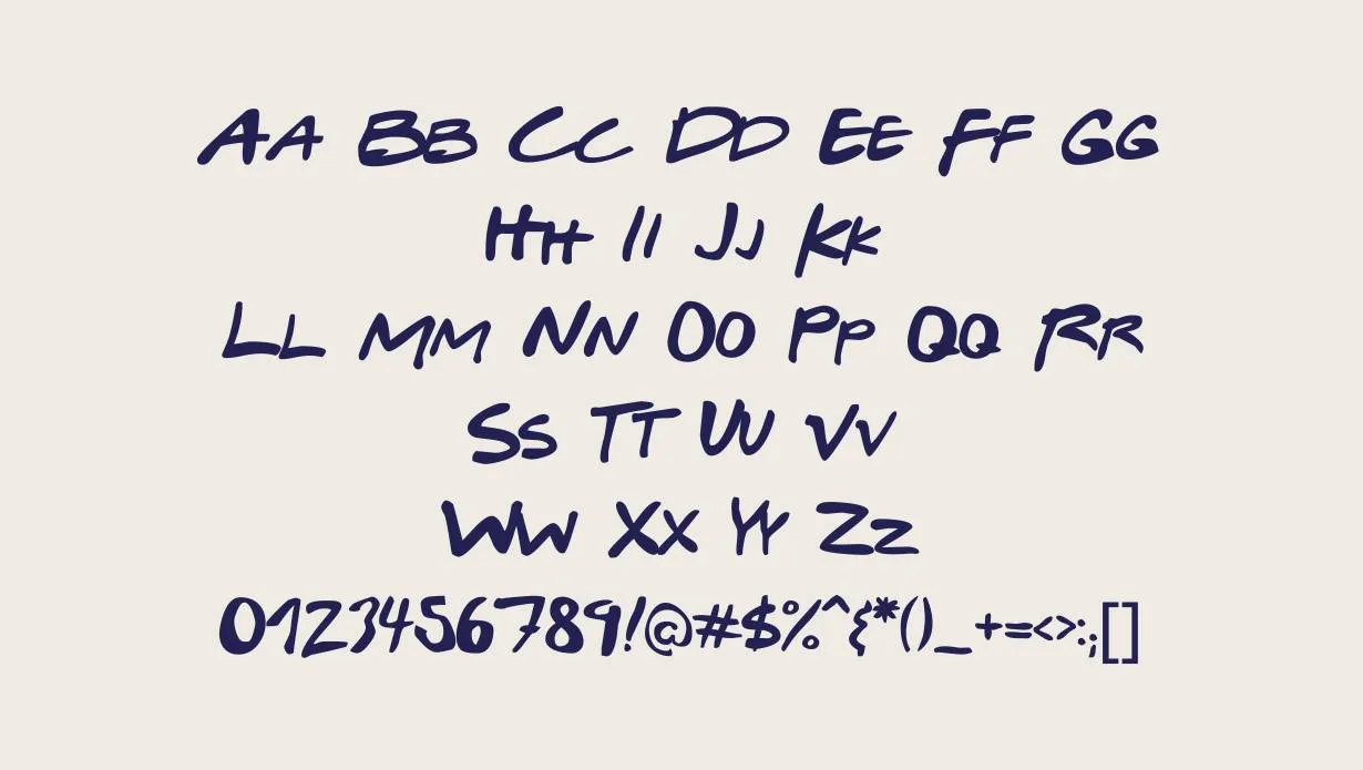 Friends Font Free Download style variations