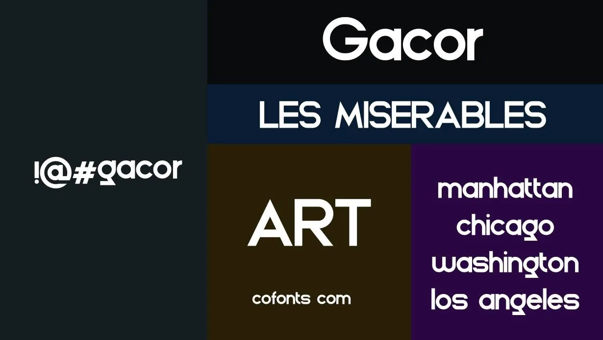 Gacor Font Free Download style variations
