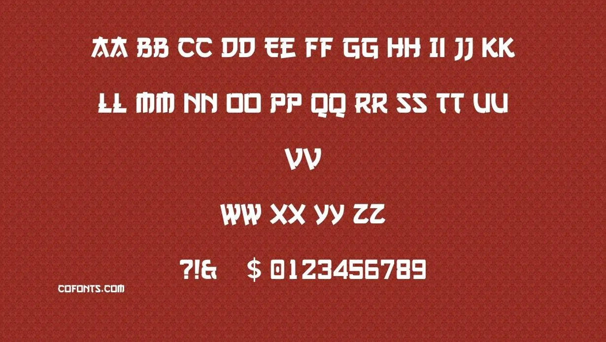 Gang of Three Font Free Download style variations