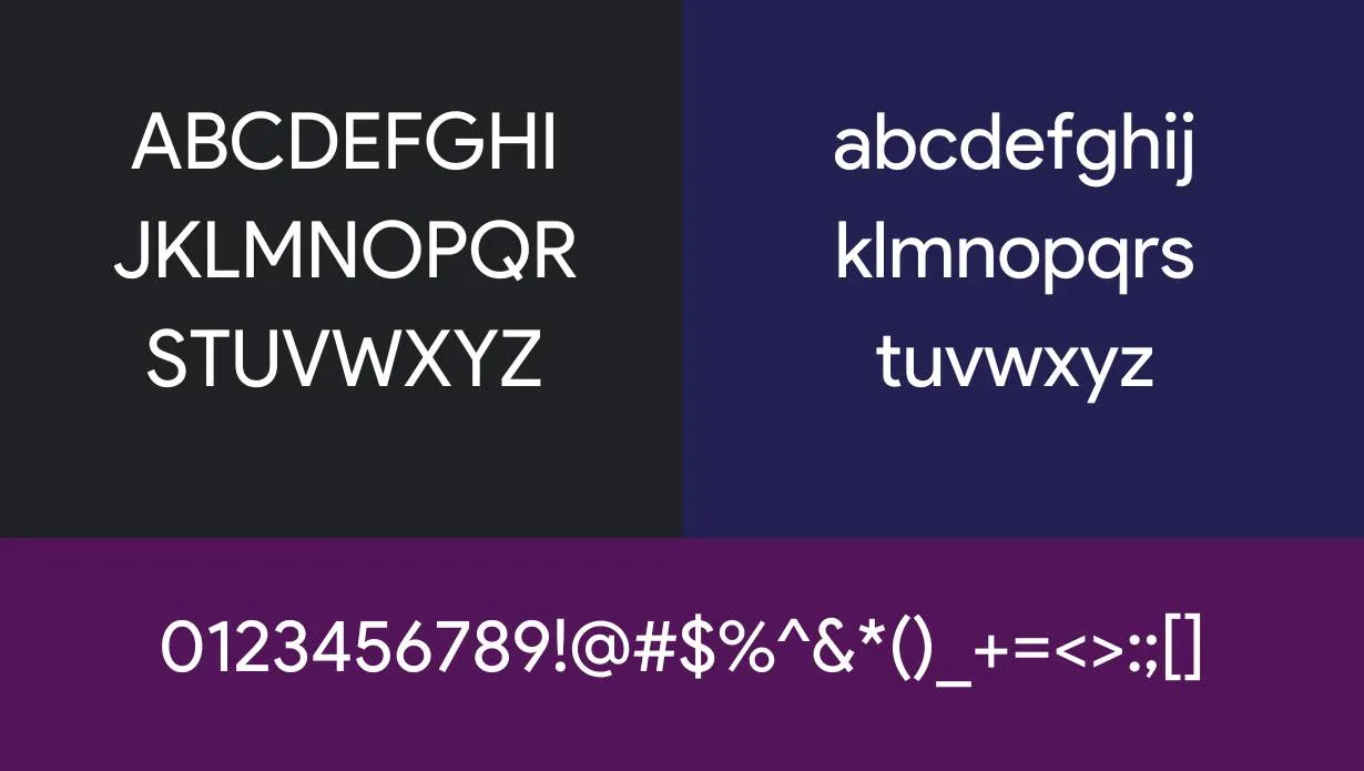 Google Sans Font Free Download style variations