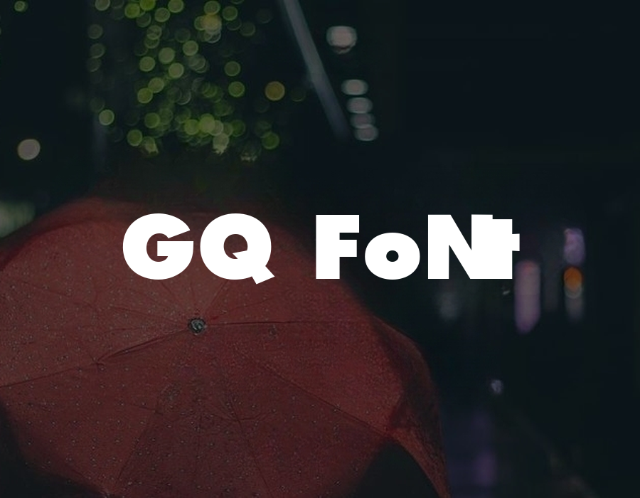 Preview of GQ Font Free Download