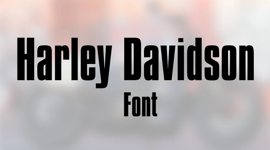Preview of Harley Davidson Font Free Download