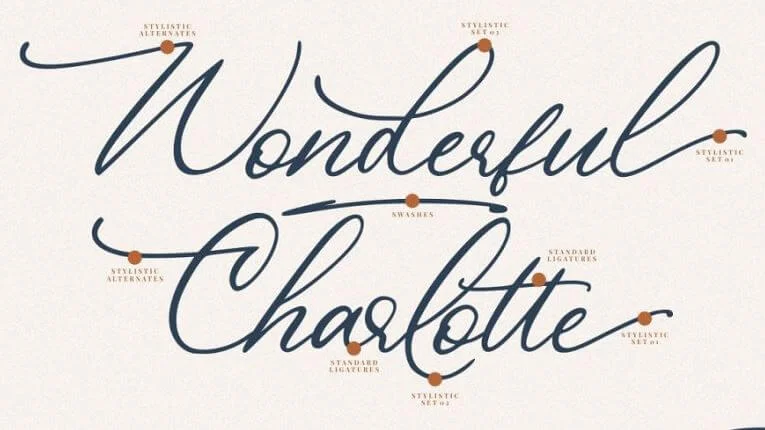 Heart Font style variations