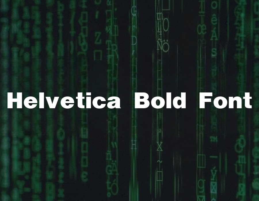 Preview of Helvetica Bold Font Free download