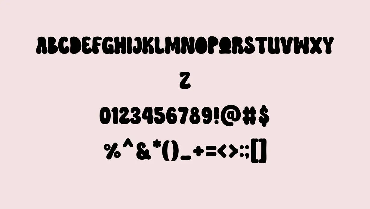 Hippie Retro Font Free Download style variations