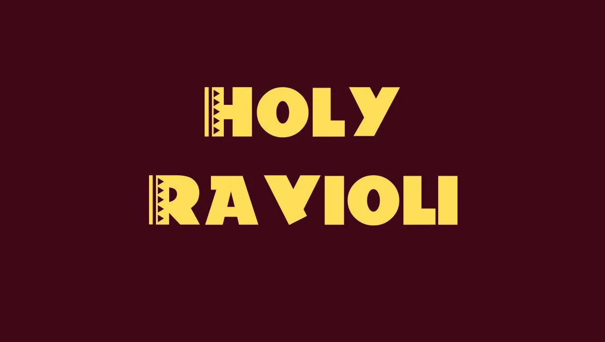 Preview of Holy Ravioli Font Free Download