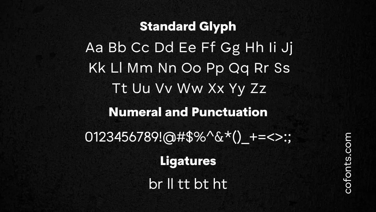 Human Sans Font Free Download style variations