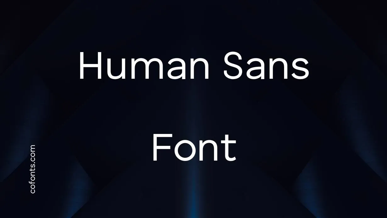 Preview of Human Sans Font Free Download