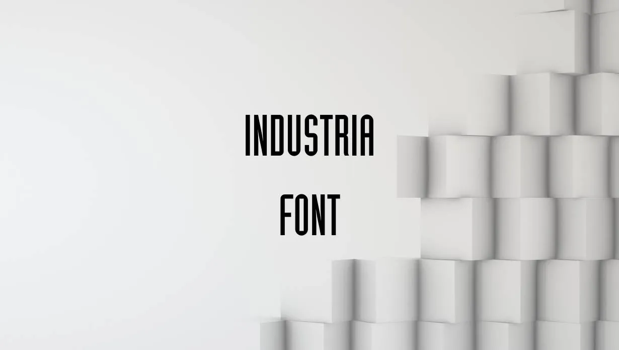 Preview of Industria Font Free Download