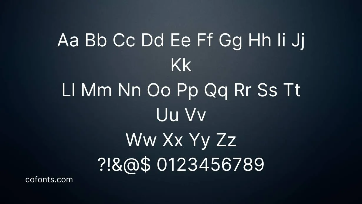 Inter Font Free Download style variations