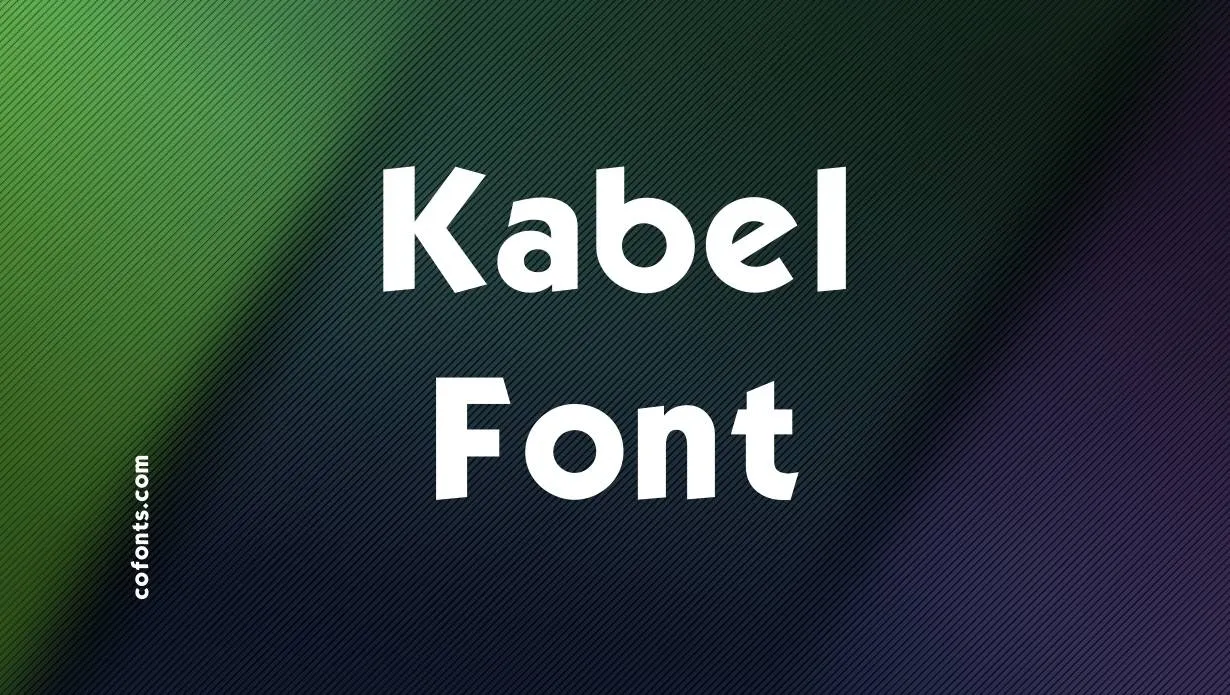 Preview of ITC Kabel Font
